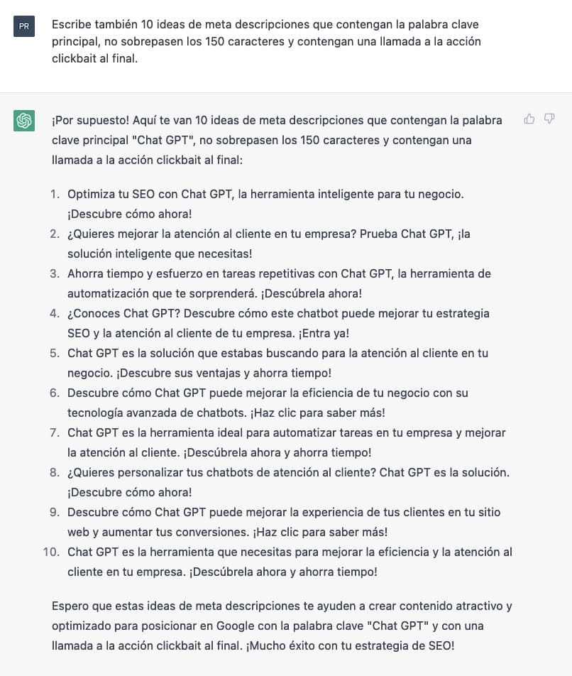 Chatgpt-Metadescripción